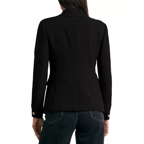 rag & bone Blazer Preston Crepe Notch Lapel Women's Size 4‎ Black - Picture 12 of 13